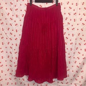 Hot Pink Y2k/Boho Maxi Skirt